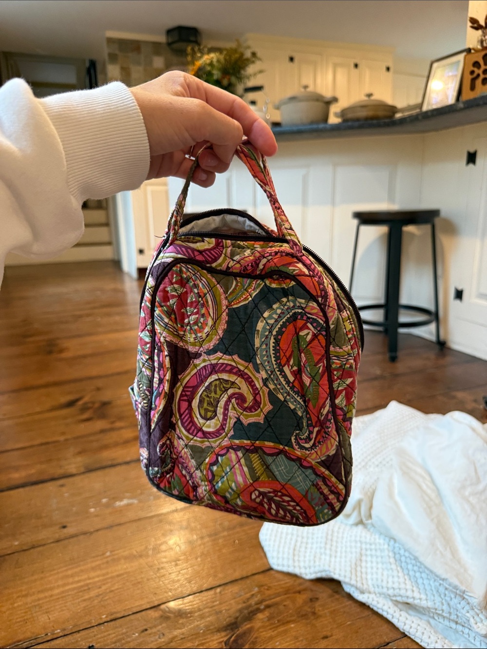 Vera Bradley Quilted Lunchbox in Heirloom Paisley